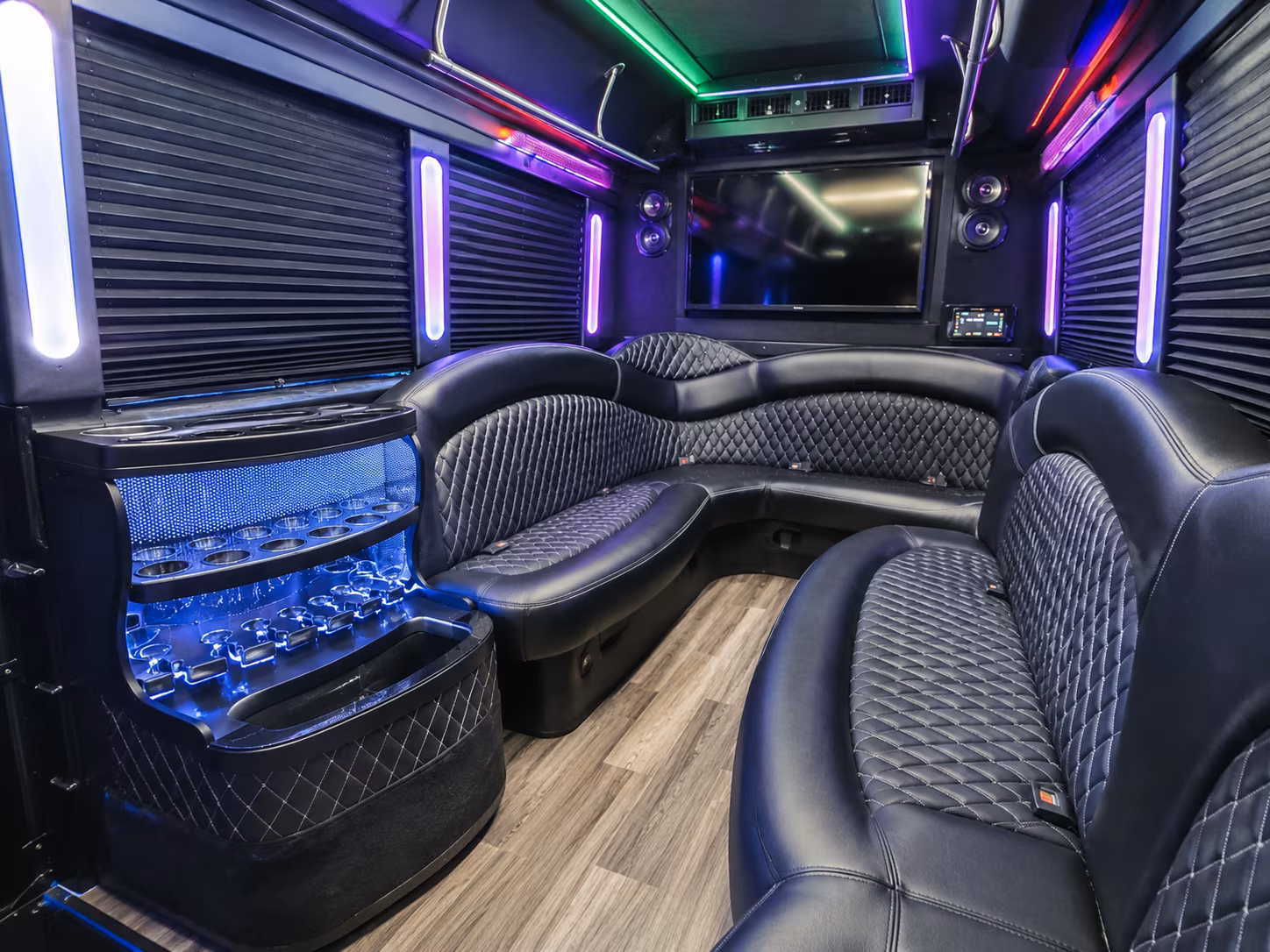 affordable newark prom party bus prices split across your group