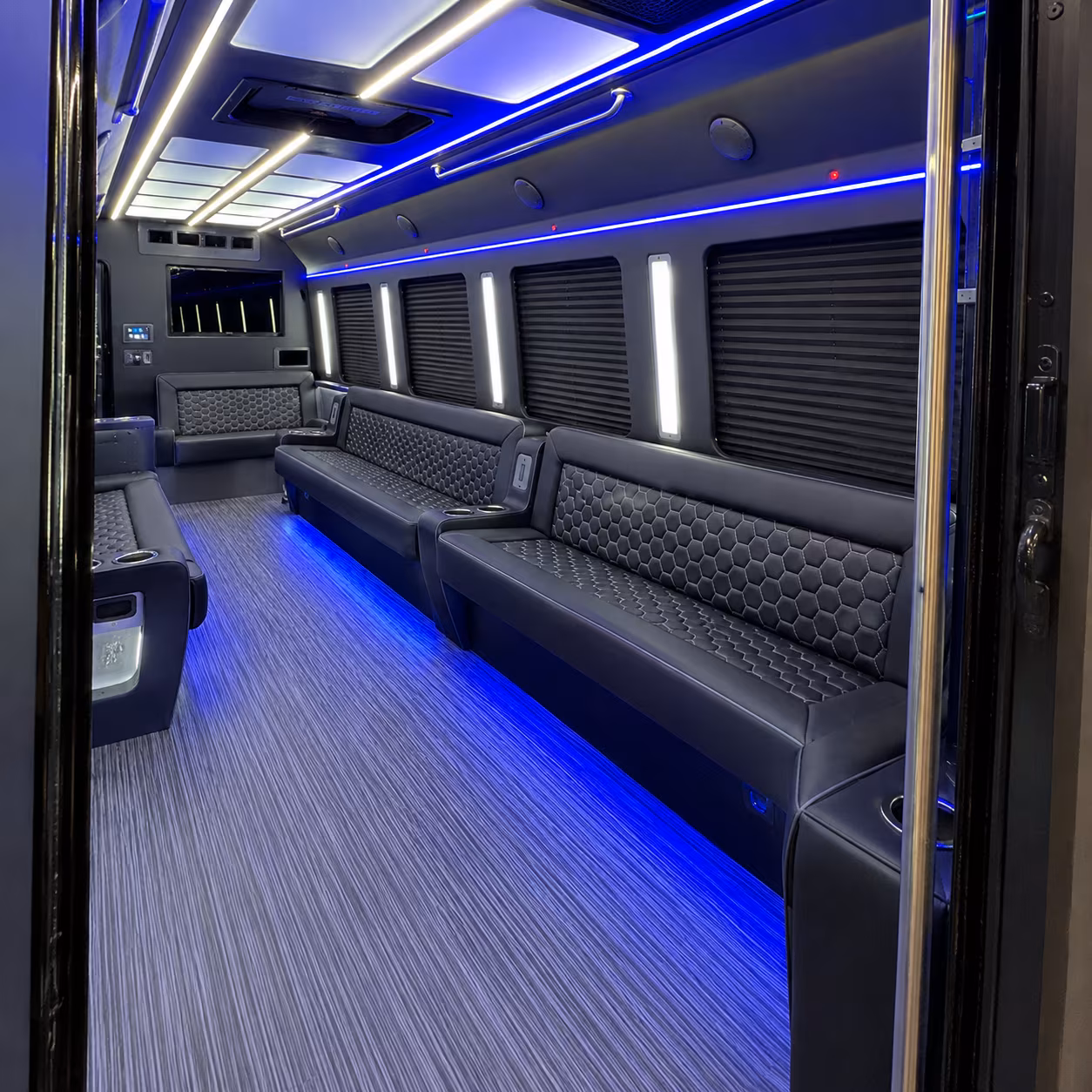 hit every photo stop in your newark party bus before the dance
